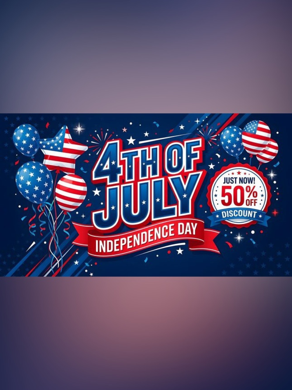 4th OF JULY FLASH SALE EVERYTHING 50% off!!!